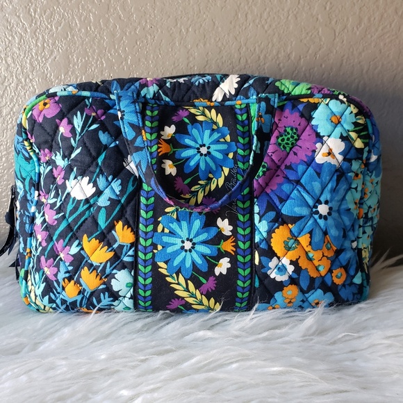 Vera Bradley Handbags - Vera Bradley LARGE Cosmetic Bag - Midnight Blues